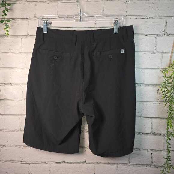 MENS HURLEY BLACK KNEE LENGTH MOISTURE WICKING FABRIC SIZE 32 EUC - Picture 2 of 6